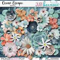 Ocean Escape Flowers by JB Studio