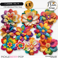 Flowers VOL18 - CU - by Neia Scraps