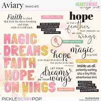 Aviary Word Art {Heartstrings Scrap Art}