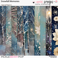 Snowfall Memories - Special Papers - by Neia Scraps