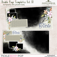 Double Page Templates with Mask Vol.81 by Indigo Designs by Anna