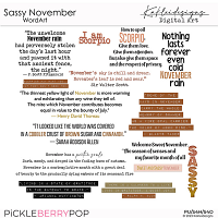 Sassy November WordArt