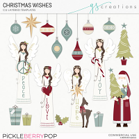 Christmas Wishes Layered Templates (CU)