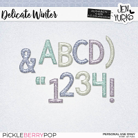 Delicate Winter: Alphabets