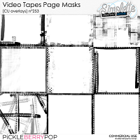 Video Tapes Page Masks (CU overlays) 253 by Simplette