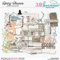 Spring Showers Misc & Journal Bits by JB Studio