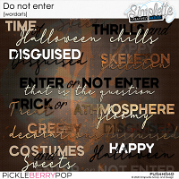 Do not Enter (wordarts)
