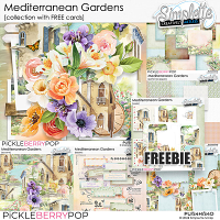 Mediterranean Gardens (collection with FREE cards) by Simplette