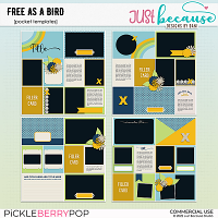 Free As A Bird Pocket Templates by JB Studio