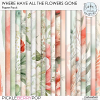 Where Have All The Flowers Gone Paper Pack by Ilonka's Designs 