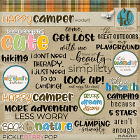 Happy Camper: WordArt