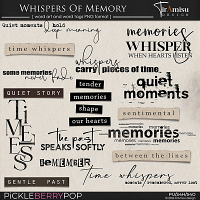 Whispers Of Memory ~ Word Art 