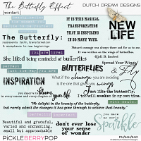 The Butterfly Effect - Wordart