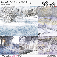 Sound Of Snow Falling-Artsy paper