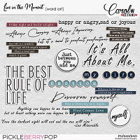 Live in the Moment-Word art