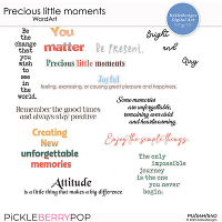 Precious little moments WordArt