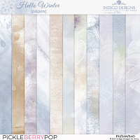 Hello Winter Papers Pack by Indigo Designs by Anna