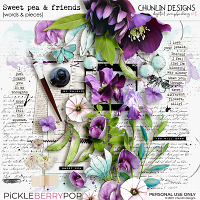 Sweet pea & friends - words & pieces