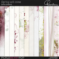 Spring will come - artsy papers