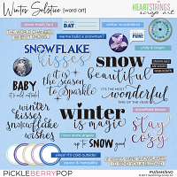 Winter Solstice Word Art by Heartstrings Scrap Art