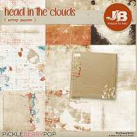 Head In The Clouds Artsy Papers by JB Studio