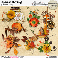 Autumn blessings Clusters Set1-PrelestnayaP Design and CarolW Designs