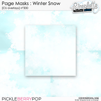 Page Masks : Winter Snow (CU overlays) 200 by Simplette