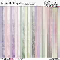 Never Be Forgotten-Solid paper