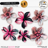 Flowers VOL32 - CU - by Neia Scraps