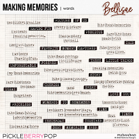 MAKING MEMORIES | words by Bellisae