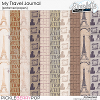 My Travel Journal (patterned papers) by Simplette