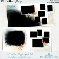 Double Page Templates with Mask Vol.70 by Indigo Designs