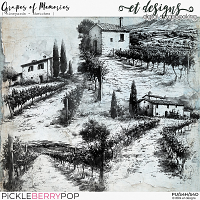 Grapes of Memories Vineyard Sketches by et designs