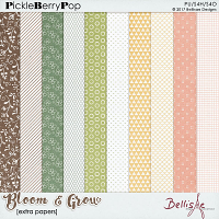 BLOOM & GROW | extra papers by Bellisae Designs