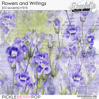 Flowers and Writings (CU accents) 215 by Simplette