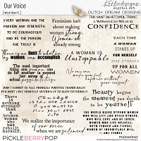 Our Voice WordArt