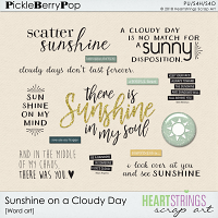 Sunshine on a Cloudy Day Word Art