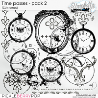 Time passes (CU stamps) pack 2 by Simplette