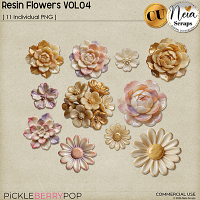 Resin Flowers VOL4 - CU - by Neia Scraps