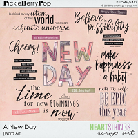 A New Day Word Art