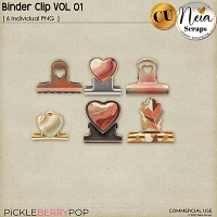 Binder Clip VOL 01 - Commercial Use - by Neia Scraps