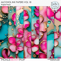 CU Alcohol Ink Papers Vol 18 by Ilonka's Designs 
