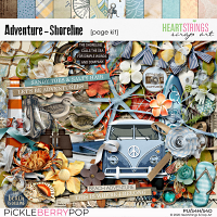 Adventure – Shoreline Page Kit {Heartstrings Scrap Art}