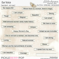 Our Voice Wordstrips 