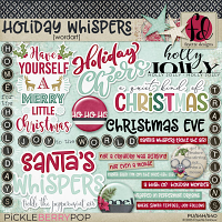 Holiday Whispers: WordArt 