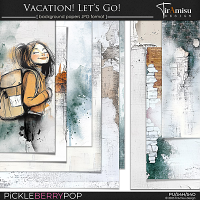 Vacation! Let's Go! ~ background papers 