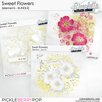 Sweet Flowers (CU elements) BUNDLE