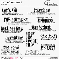 Our adventure - word art