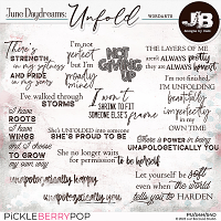 June Daydreams: Unfold Wordarts by JB Studio