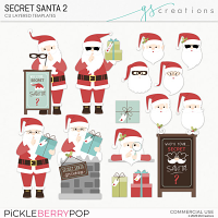 Secret Santa2 Layered Templates (CU)